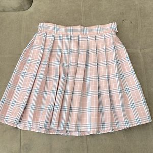 Hug Sunshine Plaid Pink Cute Skirt